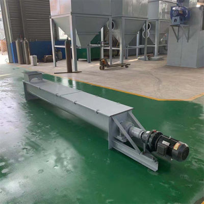 LS300 ناقل المسمار من الفولاذ المقاوم للصدأ مع لوحة غطاء لإنقاذ الطاقة محرك مصنع الاسمنت