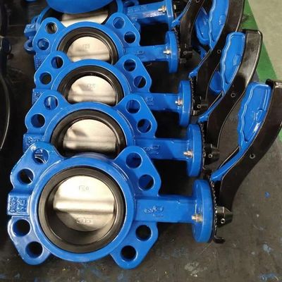 صمام الفراشة من الفولاذ المقاوم للصدأ DN100 جميع الأغراض PTFE وفينيل مع مشبك دائم